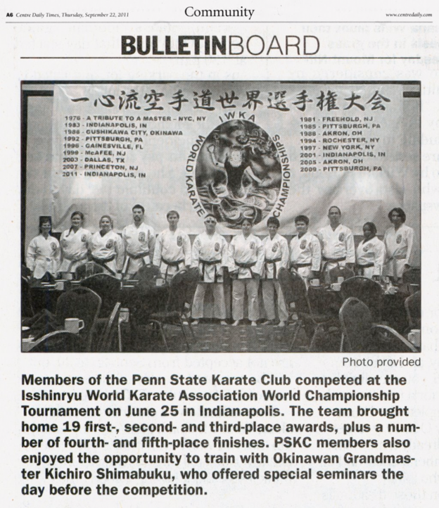 IWKA World Championship Returning in 2024 Penn State Karate Club